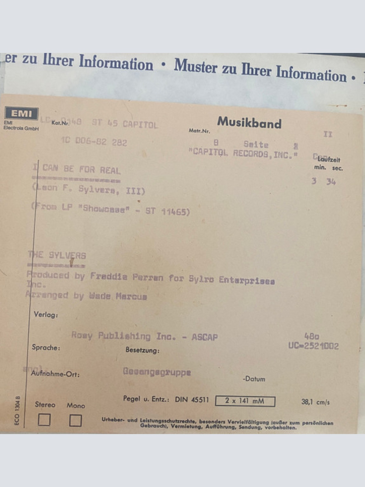 Vinyl / The Sylvers - Cotton Candy