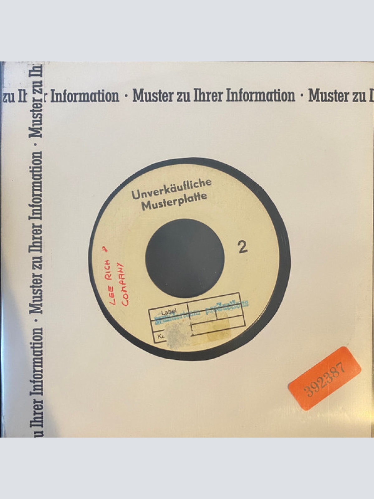 Vinyl / Lee Rich & Company - Maybe Someone