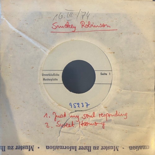 Vinyl / Smokey Robinson - Just My Soul Responding / Sweet Harmony
