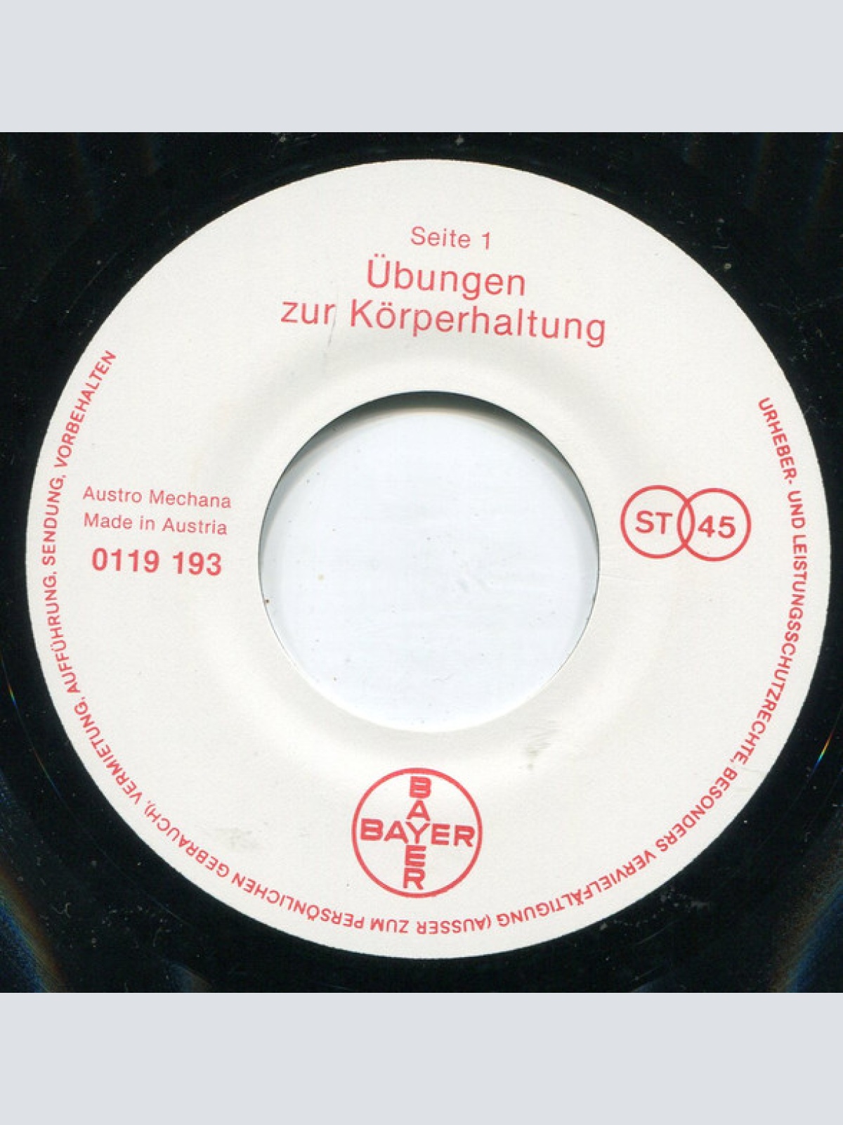 Vinyl / Unknown Artist - Gymnastische Übungen Für Den Rheuma-Patienten