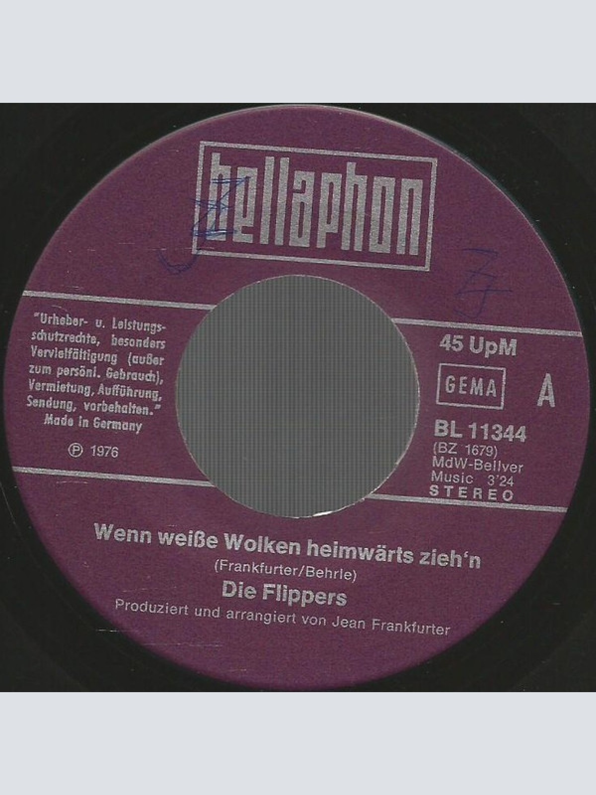 Vinyl / Die Flippers - Wenn Weiße Wolken Heimwärts Zieh'n