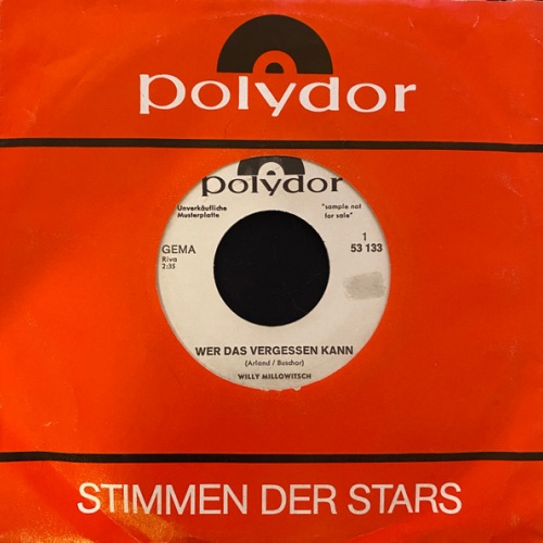 Vinyl / Willy Millowitsch - Wer Das Vergessen Kann