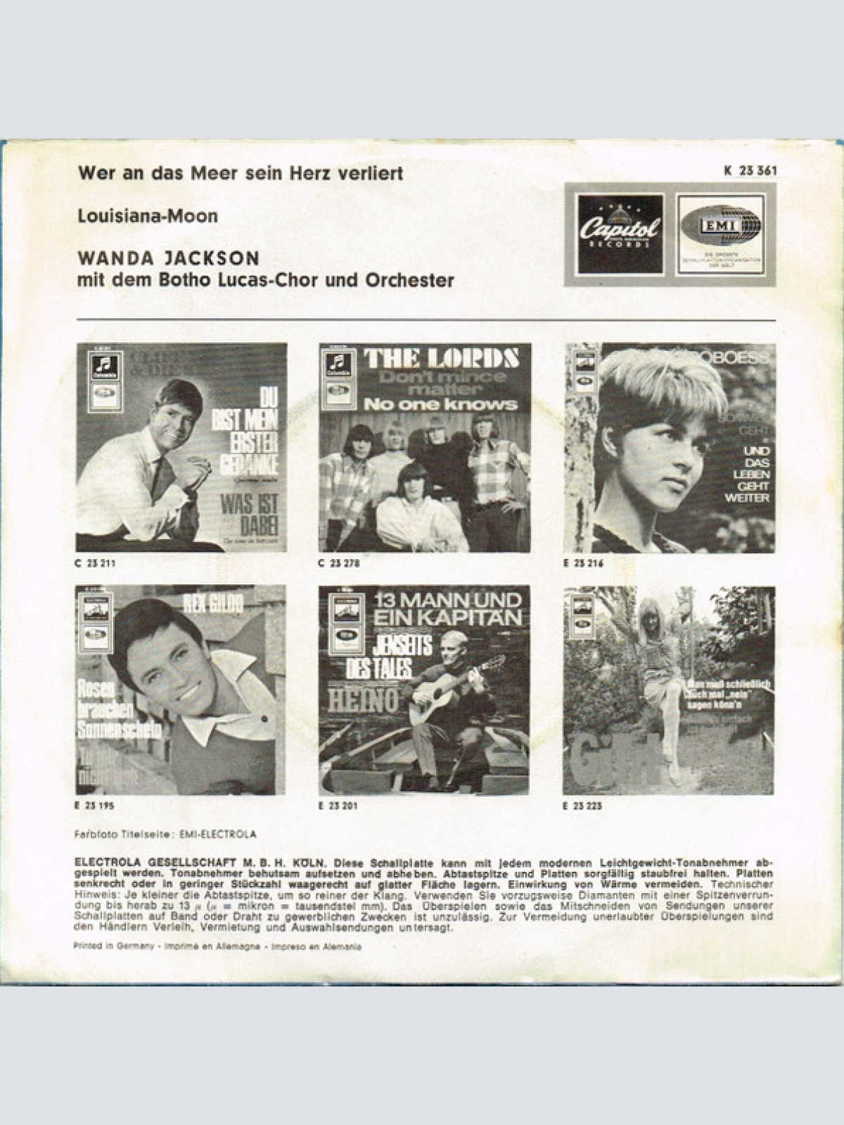 Vinyl / Wanda Jackson - Wer An Das Meer Sein Herz Verliert