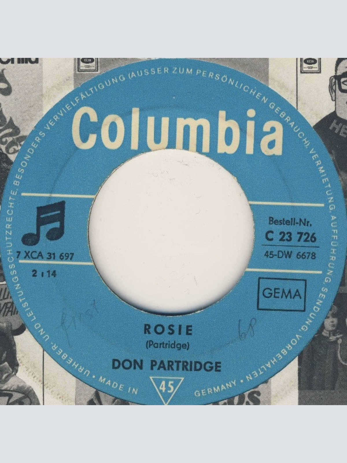 Vinyl / Don Partridge - Rosie
