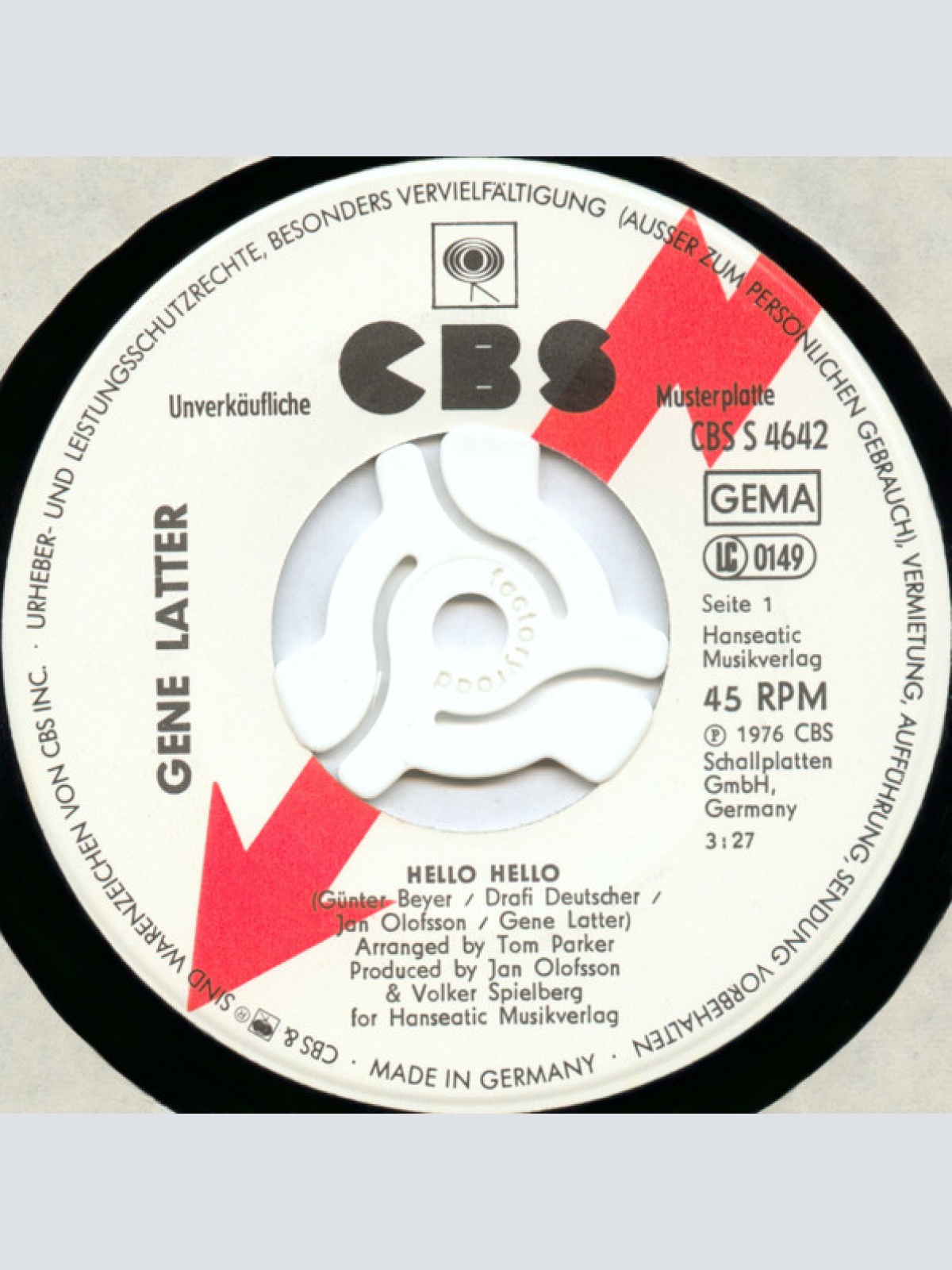 Vinyl / Gene Latter - Hello Hello