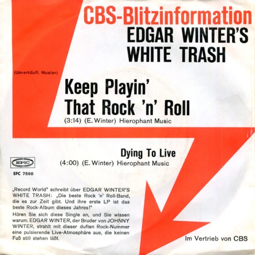 Vinyl / Edgar Winter's White Trash - Keep Playin' That Rock 'N' Roll