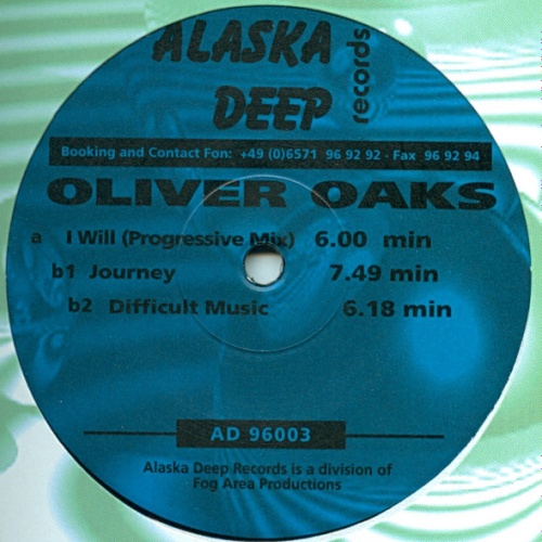 Vinyl / Oliver Oaks - I Will / Journey / Difficult Music