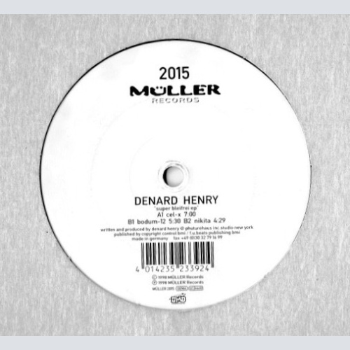 Vinyl / Denard Henry - Super Bleifrei EP