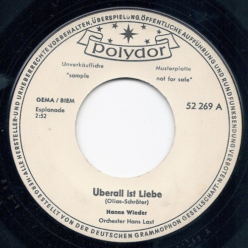 Vinyl / Hanne Wieder - Überall ist Liebe