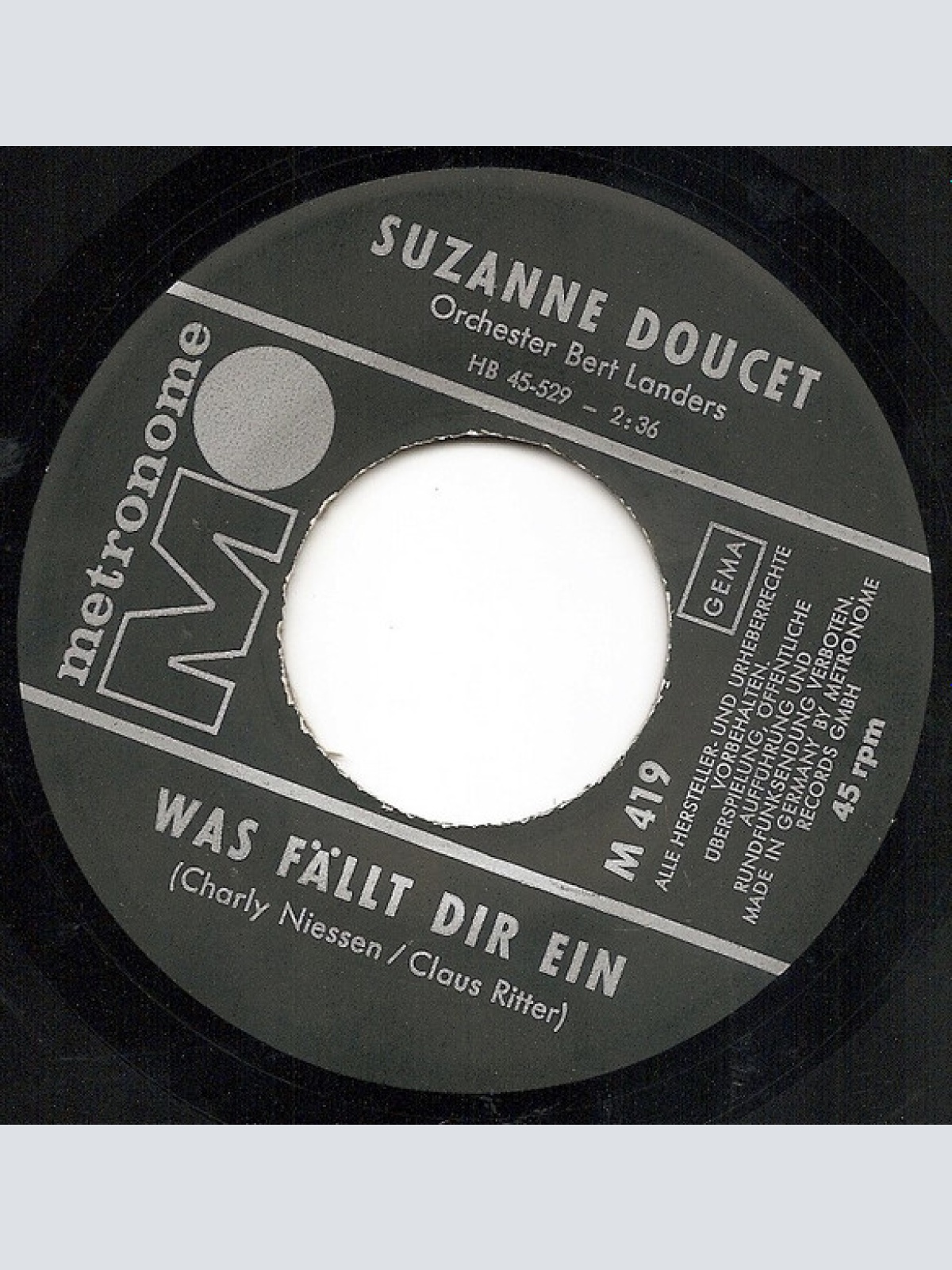 Vinyl / Suzanne Doucet - Okay, Ich Geh'