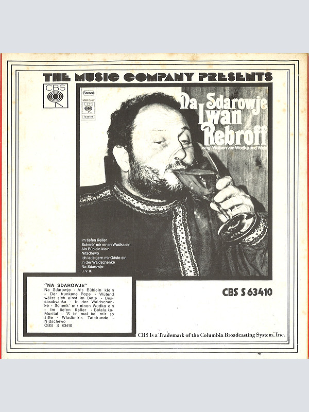 Vinyl / Ivan Rebroff - Der Trunkene Pope / Im Tiefen Keller