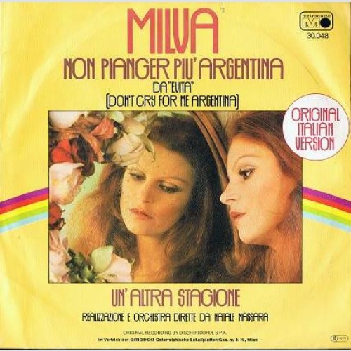 Vinyl / Milva - Non Pianger Più Argentina