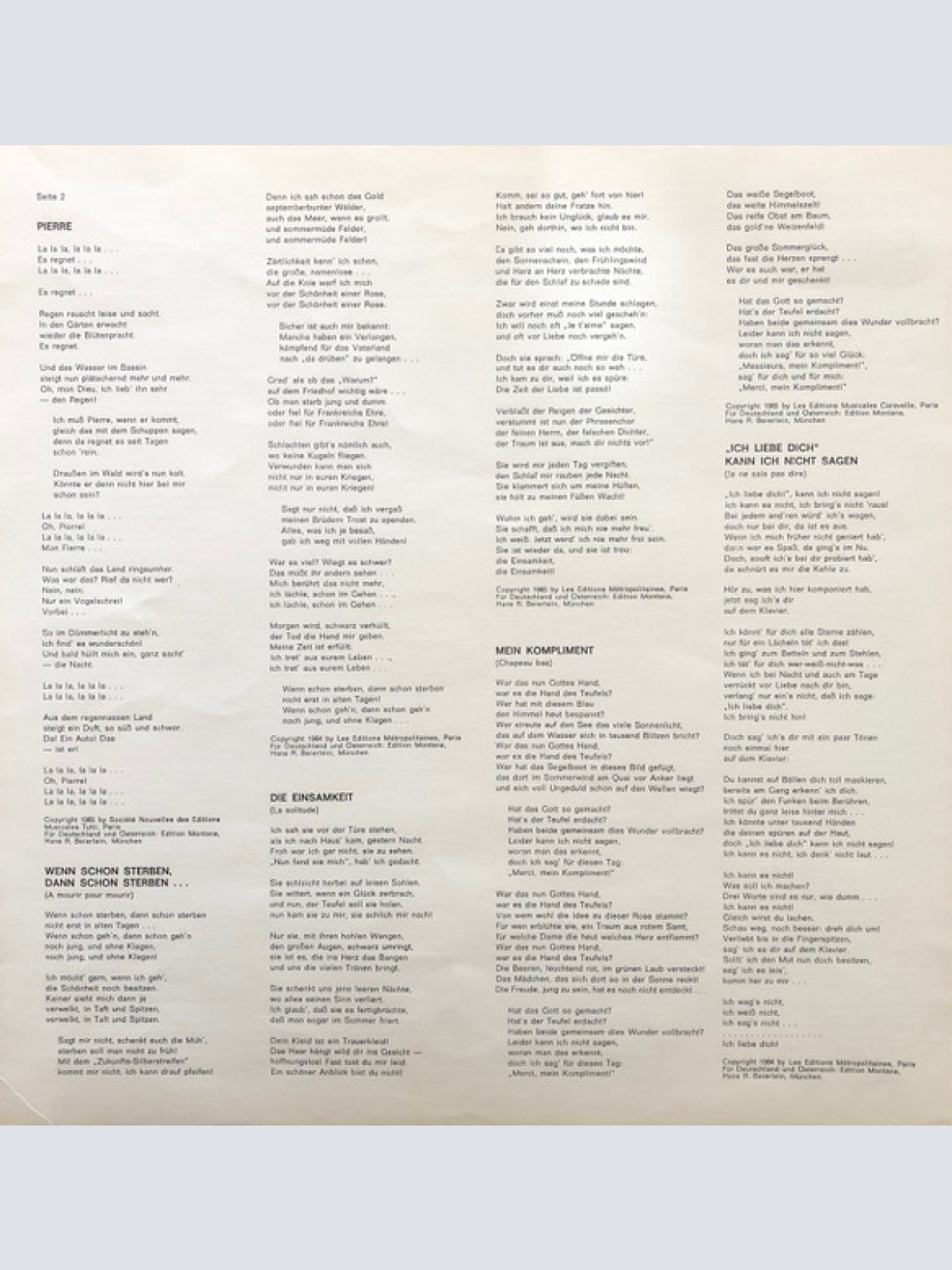 Vinyl / Barbara (5) - Barbara Singt Barbara