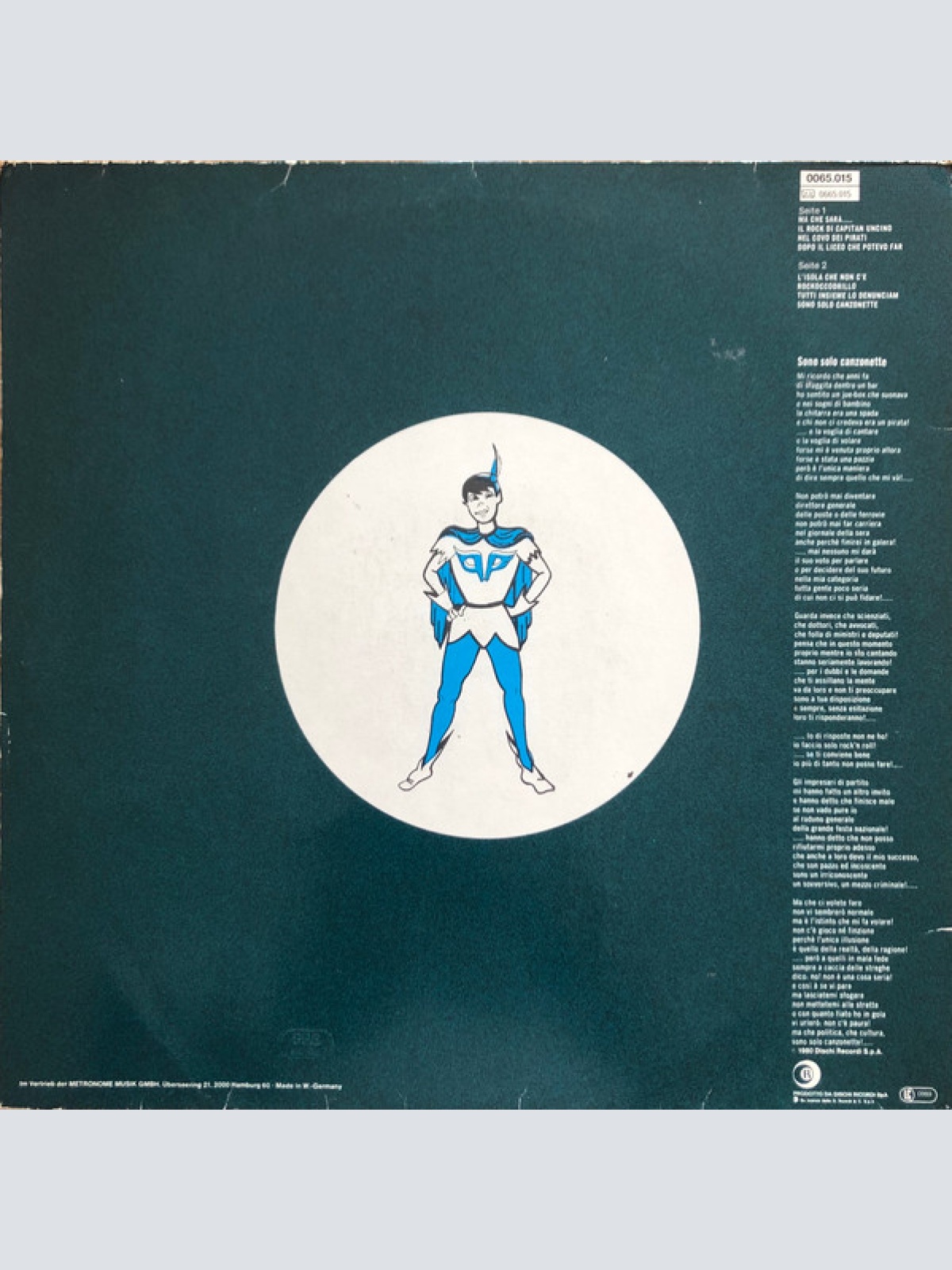 Vinyl / Edoardo Bennato - Sono Solo Canzonette