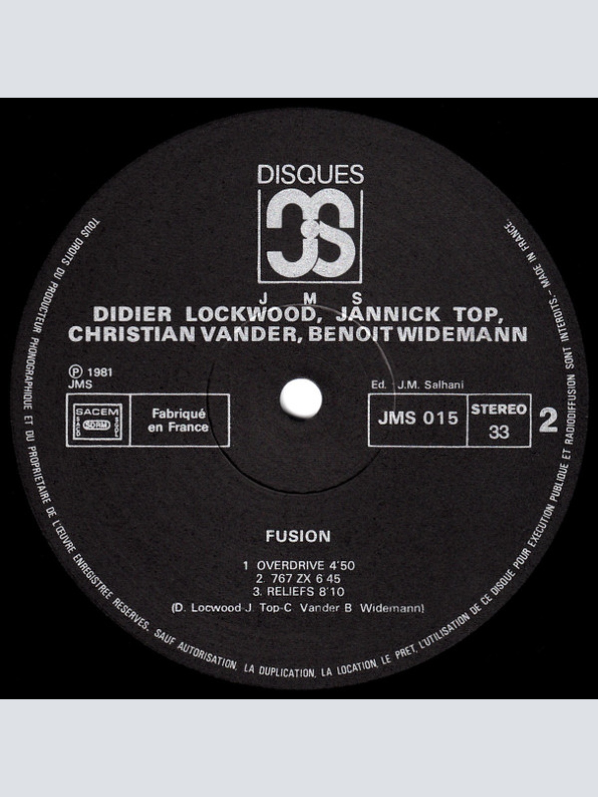 Vinyl / Lockwood*, Top*, Vander*, Widemann* - Fusion