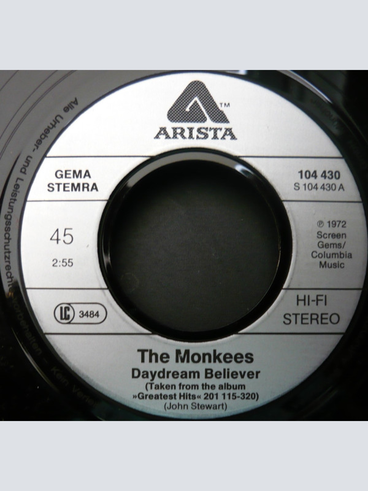 Vinyl / The Monkees - Daydream Believer / Last Train To Clarksville