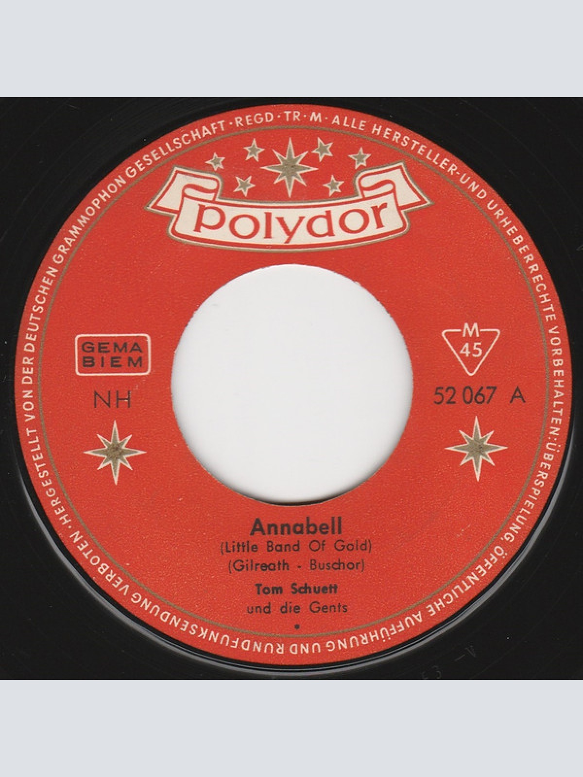 Vinyl / Tom Schuett* Und  Die Gents - Annabell