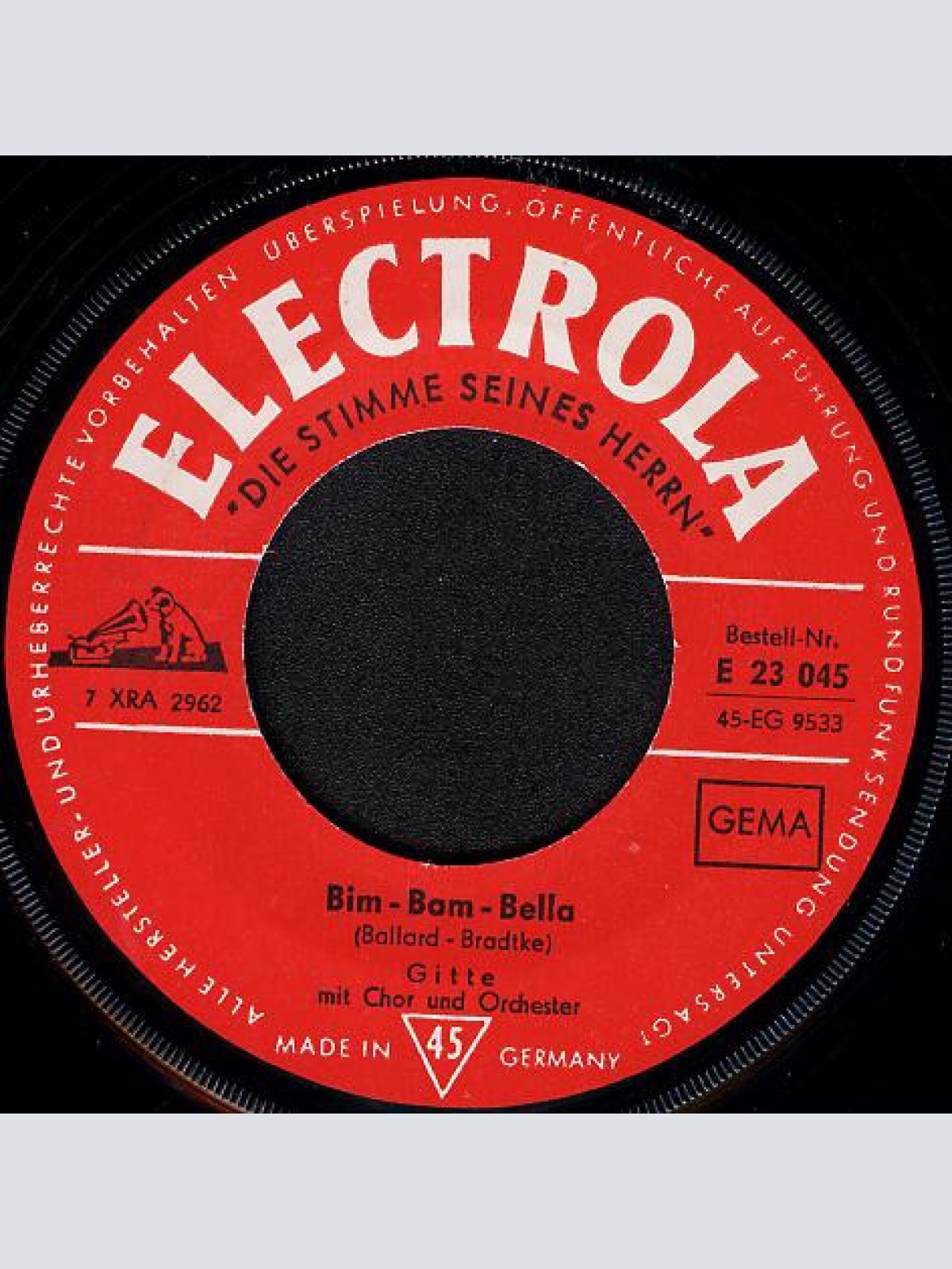 Vinyl / Gitte* - Er Hat Ein Motorboot / Bim-Bam-Bella