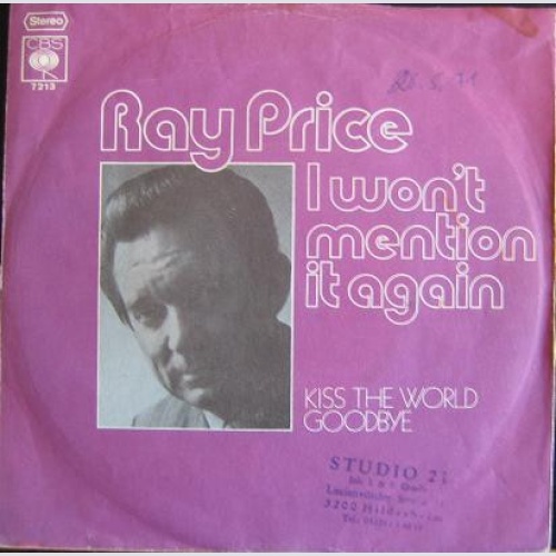 Vinyl / Ray Price - I Won't Mention It Again