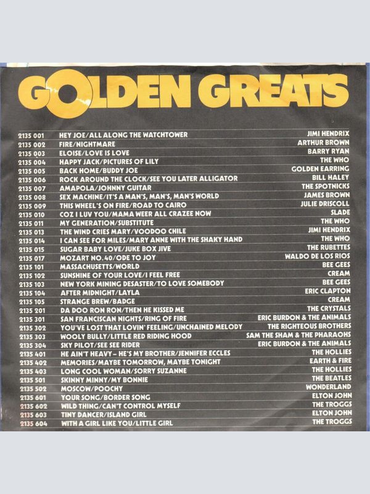 Vinyl / Jimi Hendrix - The Wind Cries Mary / Voodoo Chile