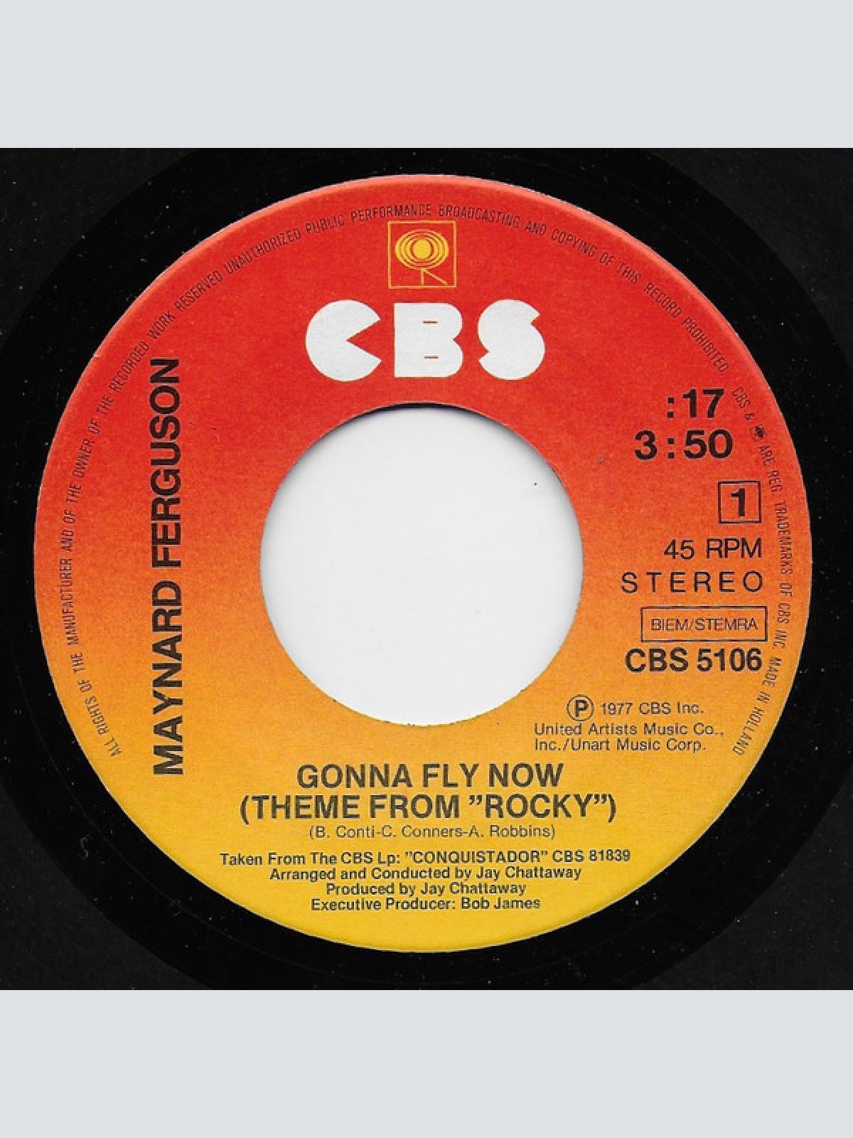 Vinyl / Maynard Ferguson - Gonna Fly Now (Theme From "Rocky") / The Fly