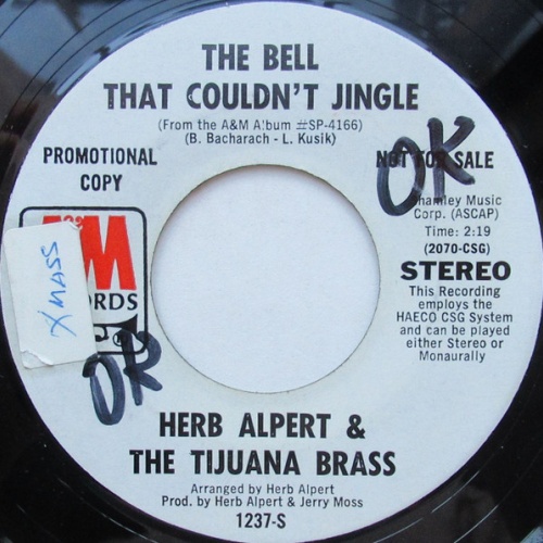 Vinyl / Herb Alpert & The Tijuana Brass - The Bell That Couldn't Jingle / Las Mananitas