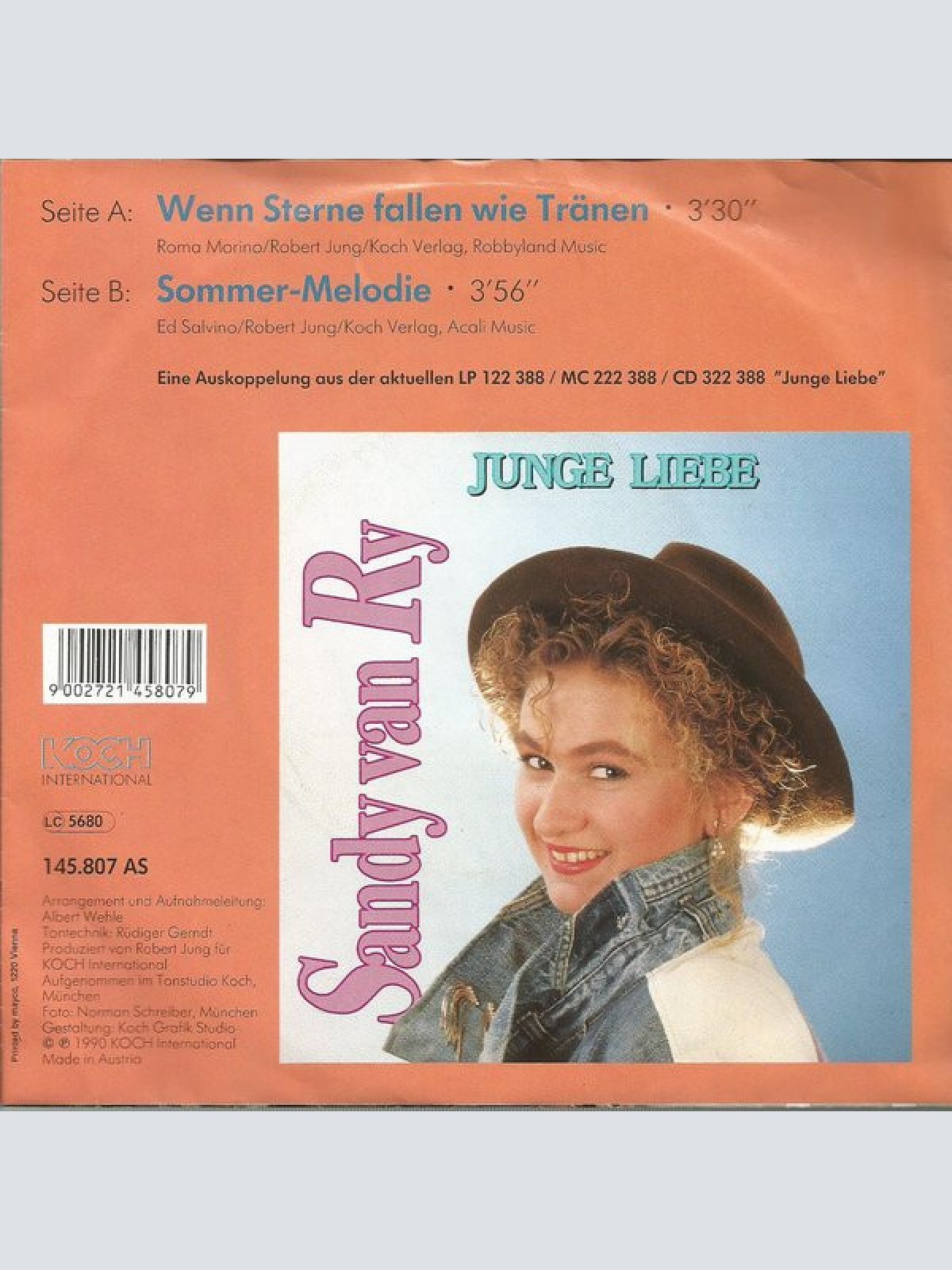 Vinyl / Sandy Van Ry - Wenn Sterne Fallen Wie Tränen