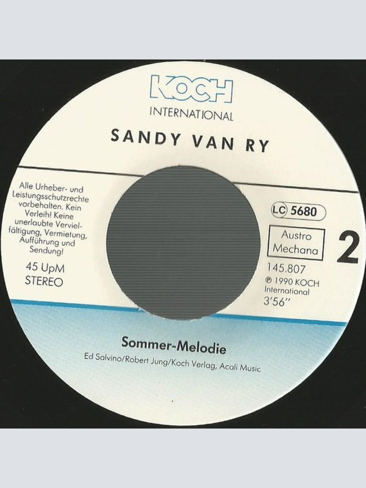 Vinyl / Sandy Van Ry - Wenn Sterne Fallen Wie Tränen