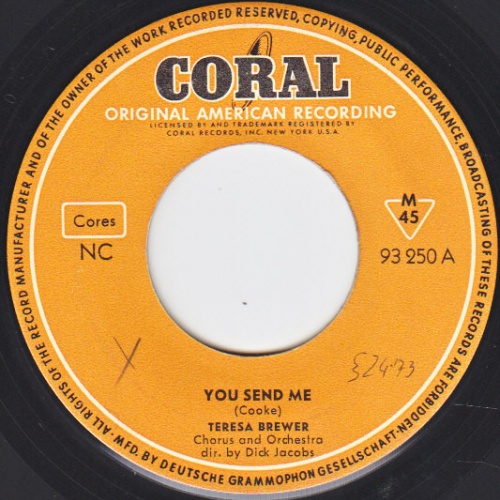 Vinyl / Teresa Brewer - You Send Me