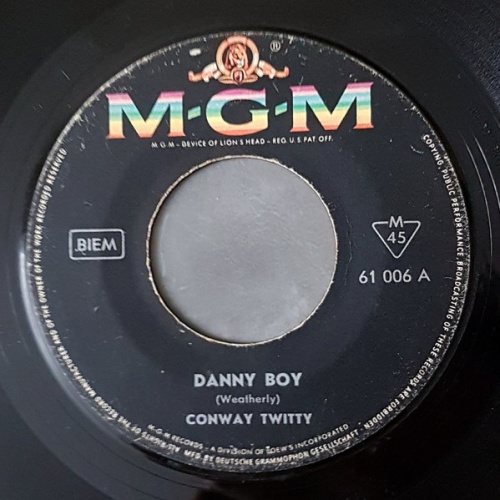 Vinyl / Conway Twitty - Danny Boy / Halfway To Heaven