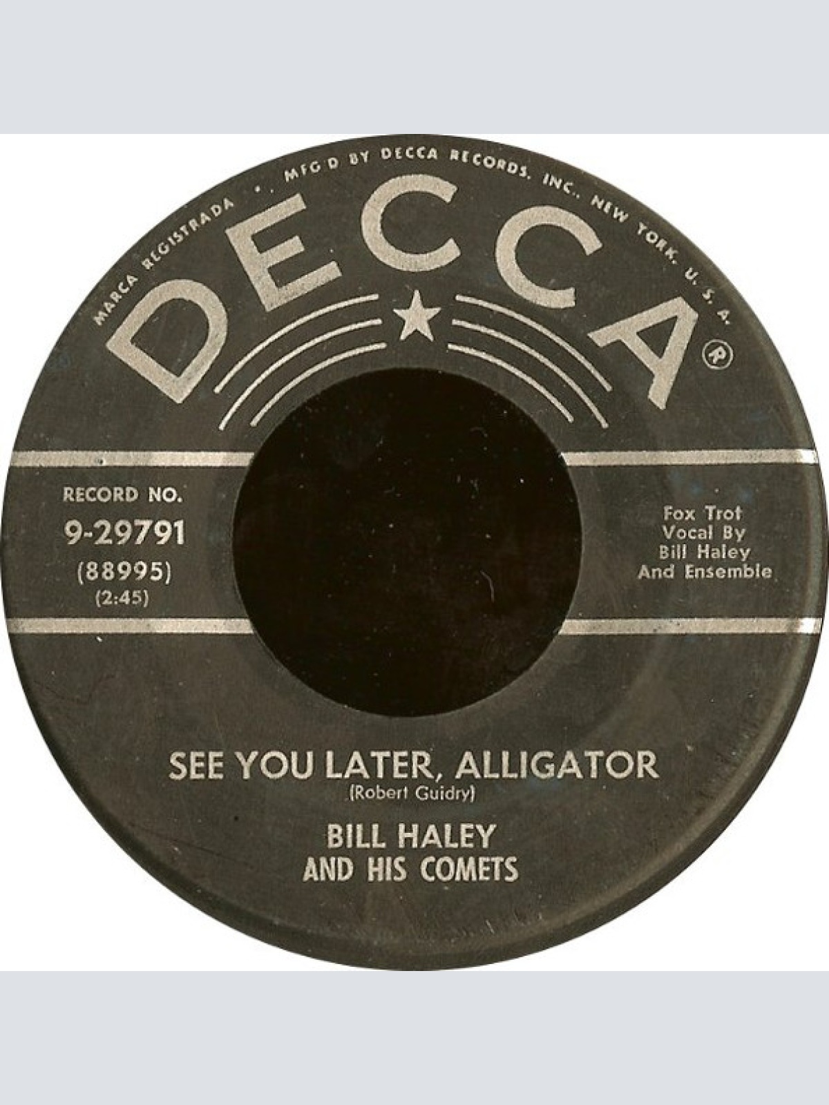 Vinyl / Bill Haley And His Comets - See You Later, Alligator