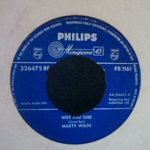 Vinyl / Marty Wilde - Hide And Seek / Crazy Dream