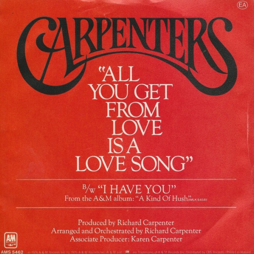 Vinyl / Carpenters - All You Get From Love Is A Love Song