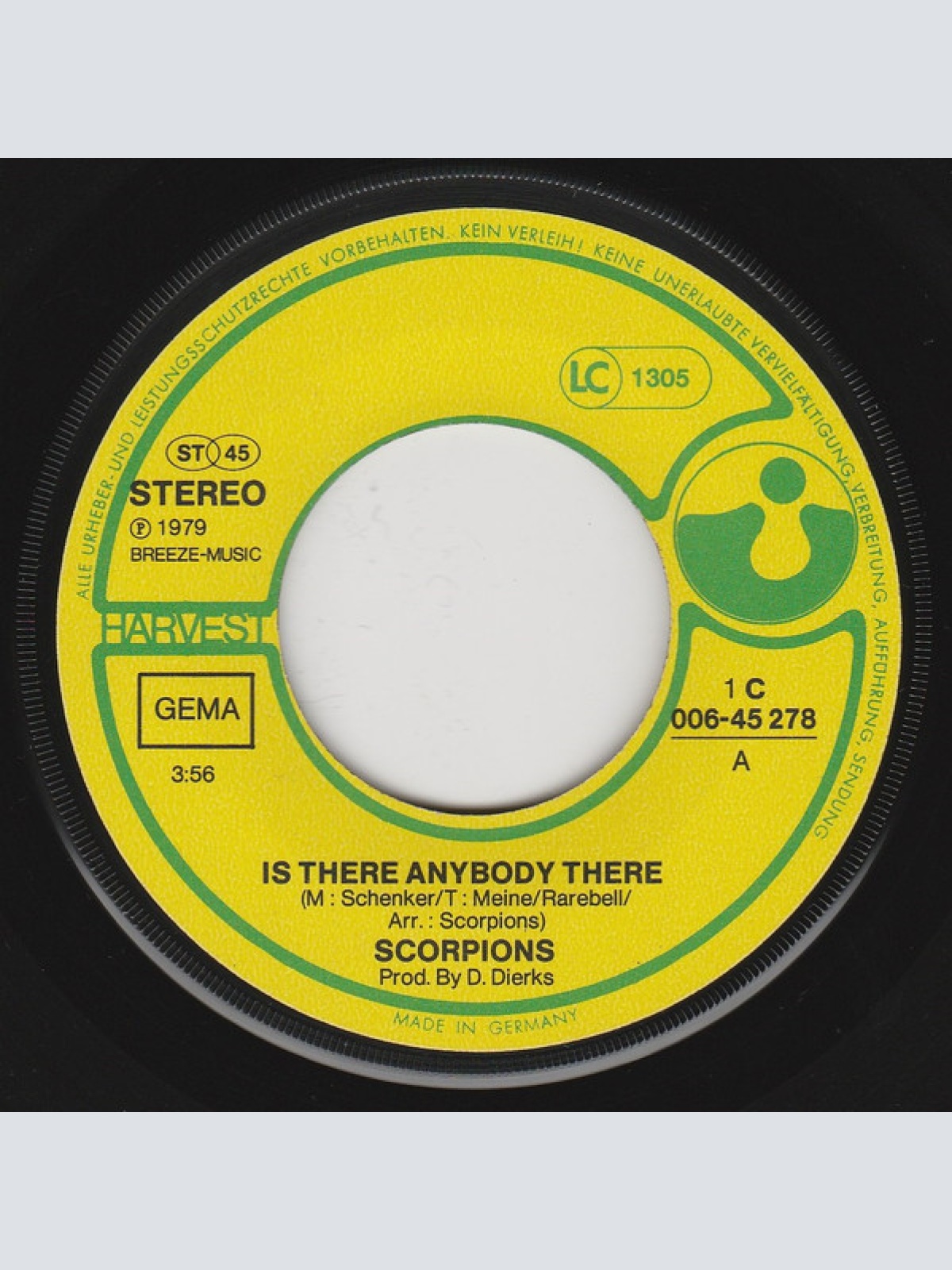 Vinyl / Scorpions - Is There Anybody There / Can't Get Enough