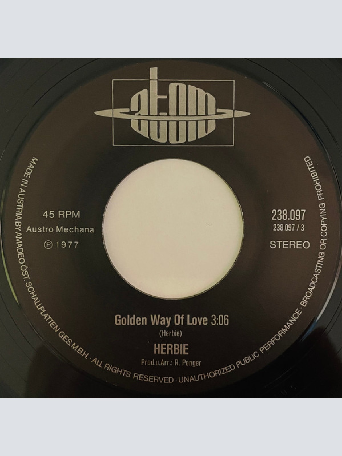 Vinyl / Herbie (19) - Golden Way Of Love / Tell Me What You Want