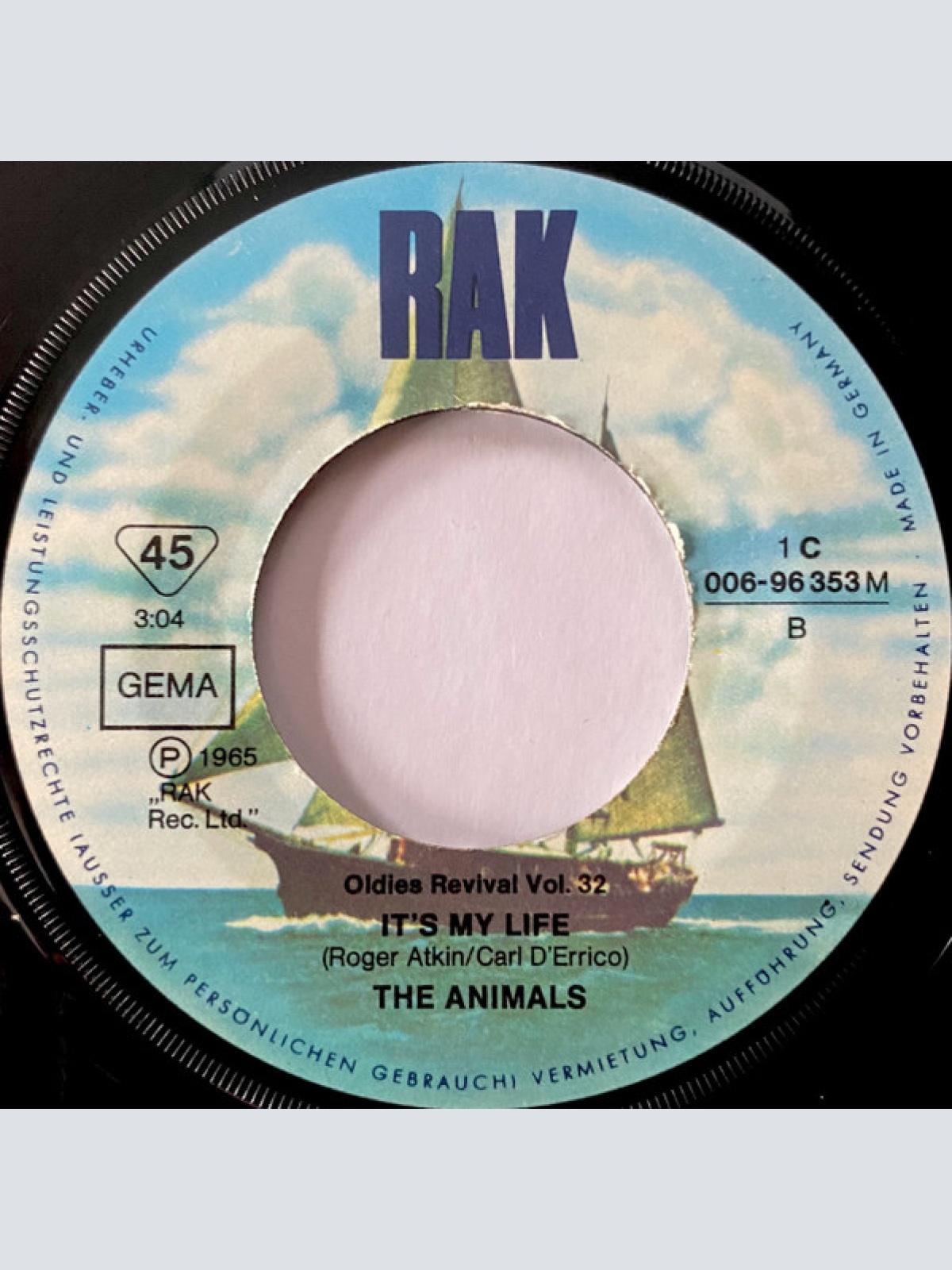 Vinyl / The Animals - We've Gotta Get Out Of This Place