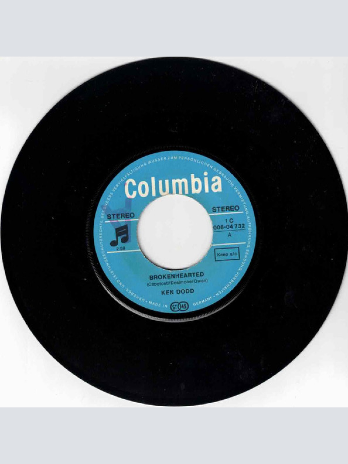 Vinyl / Ken Dodd -  Brokenhearted