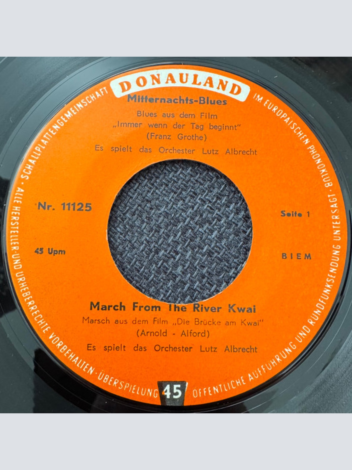 Vinyl / Das Orchester Lutz Albrecht, Orchester Karl Kowarik - Mitternachts-Blues / March From The River Kwai / Rock ‚n‘ Roll-Party