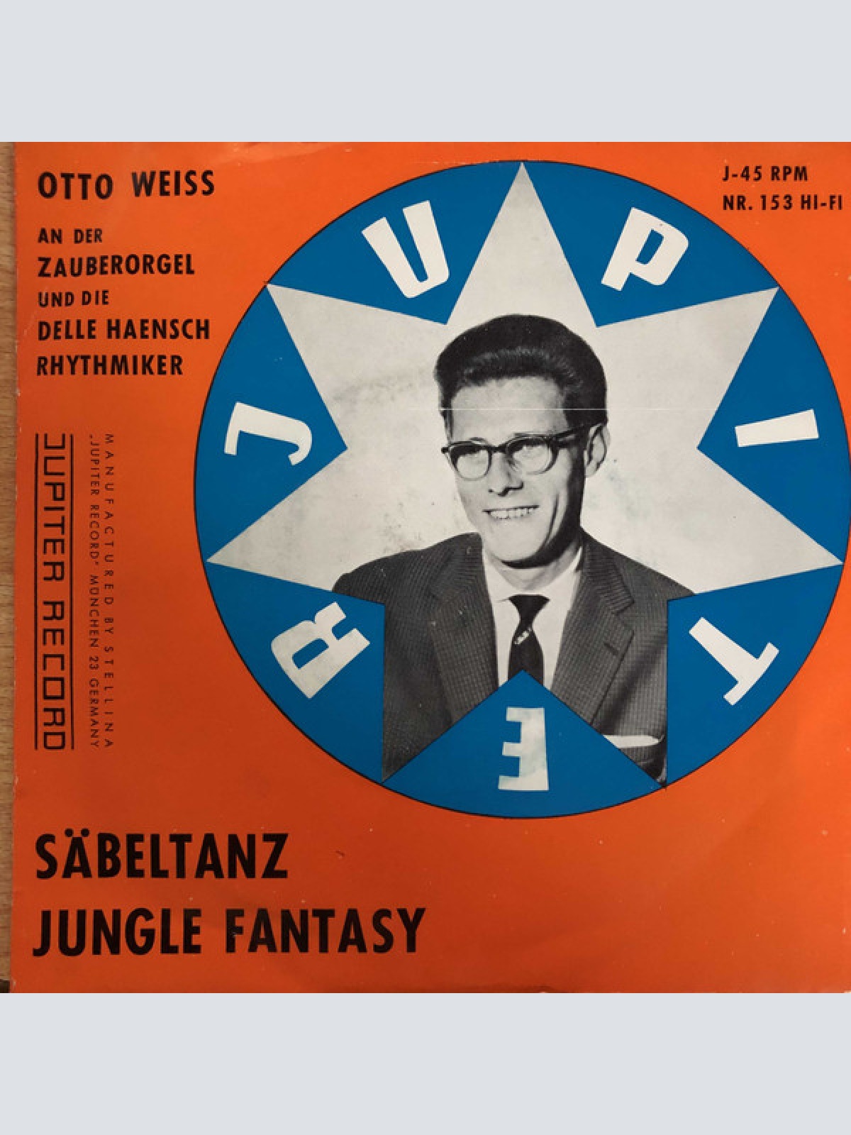 Vinyl / Otto Weiss An Der Zauberorgel Mit Den Delle Haensch Rhythmikern* - Säbeltanz / Jungle Fantasy