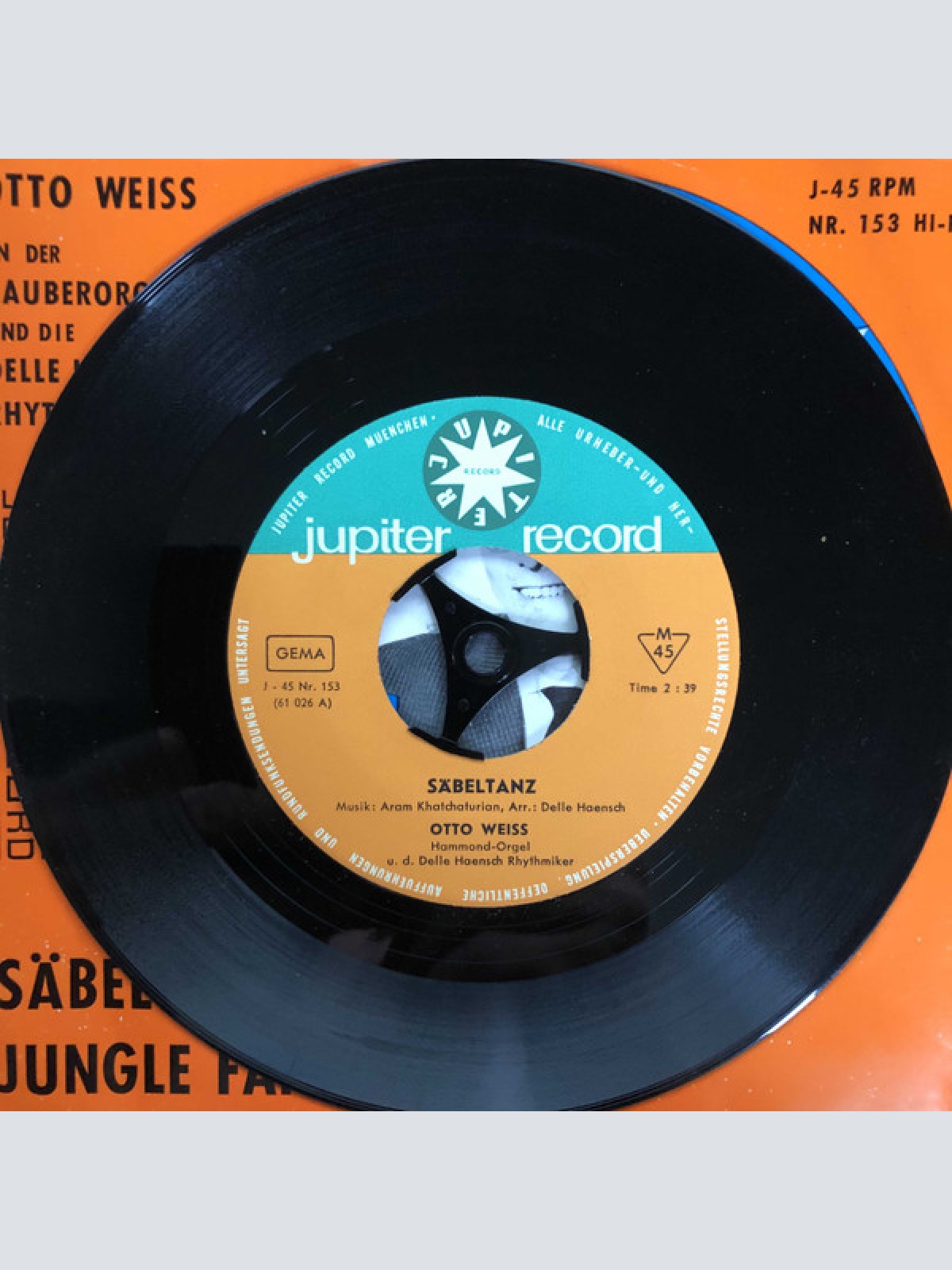 Vinyl / Otto Weiss An Der Zauberorgel Mit Den Delle Haensch Rhythmikern* - Säbeltanz / Jungle Fantasy