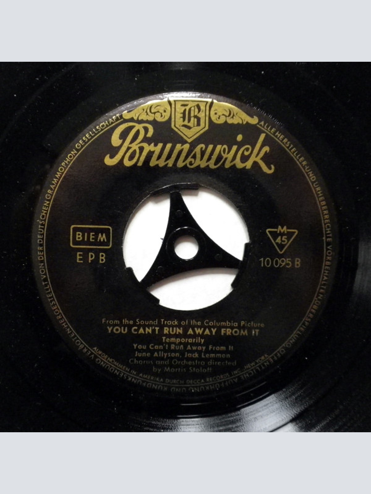 Vinyl / June Allyson, Jack Lemmon And Stubby Kaye / Morris Stoloff Conducting The Columbia Pictures Orchestra - You Can't Run Away From It (Original Soundtrack)