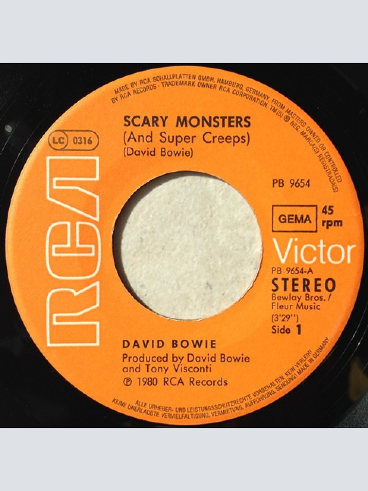 Vinyl / David Bowie - Scary Monsters (And Super Creeps) / Because You're Young