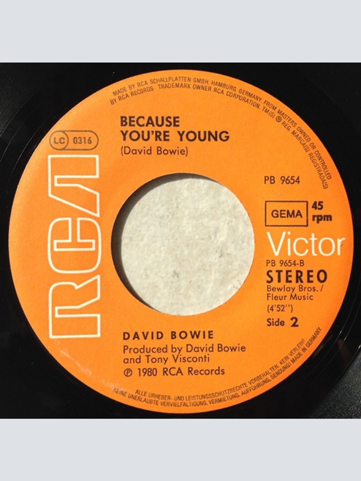 Vinyl / David Bowie - Scary Monsters (And Super Creeps) / Because You're Young