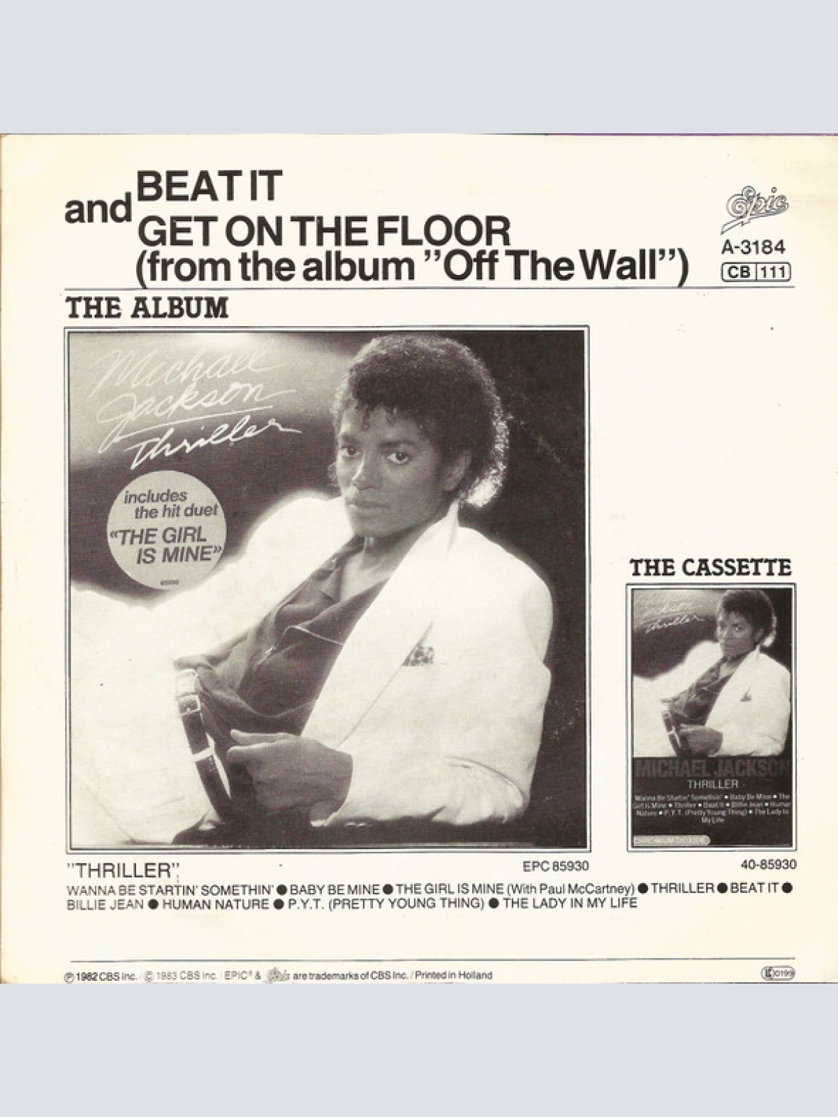 Vinyl / Michael Jackson - Beat It