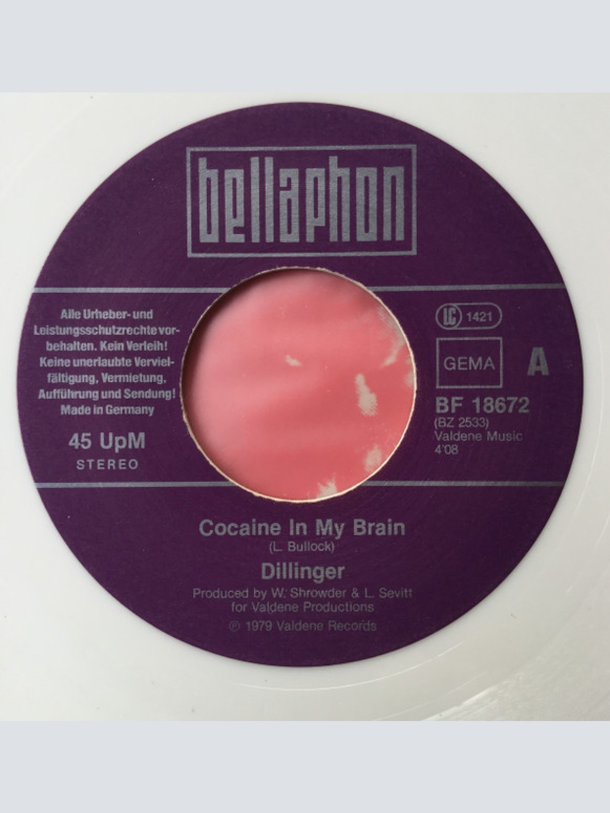 Vinyl / Dillinger - Cocaine In My Brain
