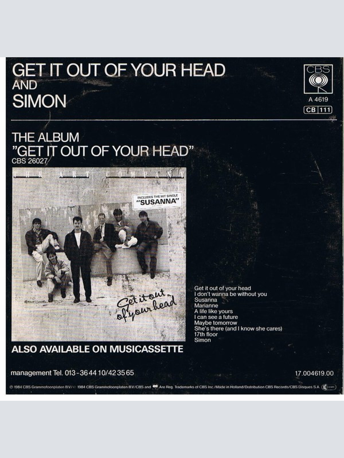 Vinyl / The Art Company - Get It Out Of Your Head
