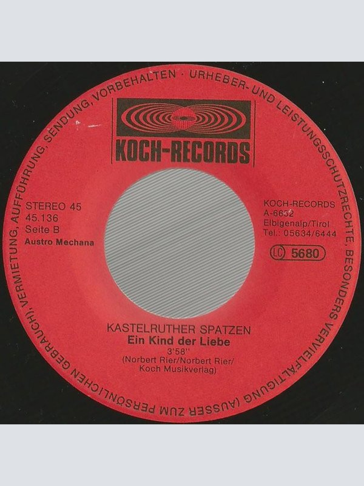 Vinyl / Kastelruther Spatzen - Du Bist Die Liebe Für Mich