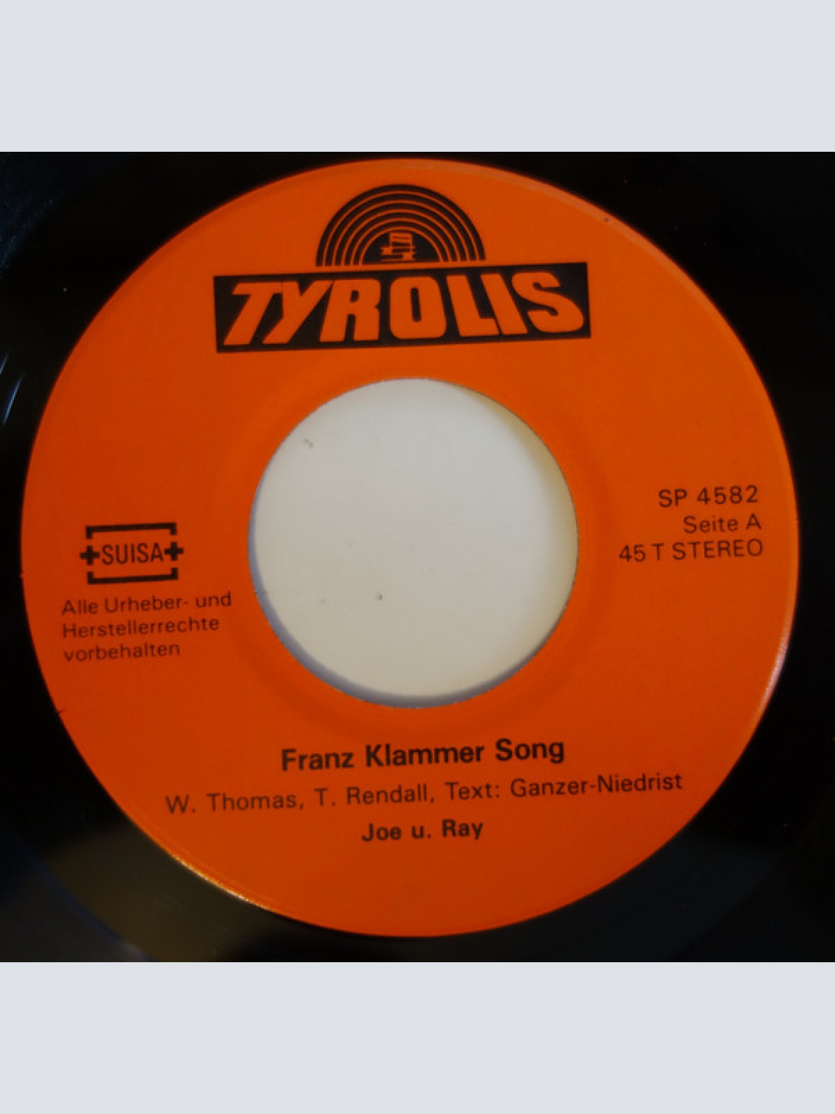 Vinyl / Joe & Ray - Franz Klammer Song