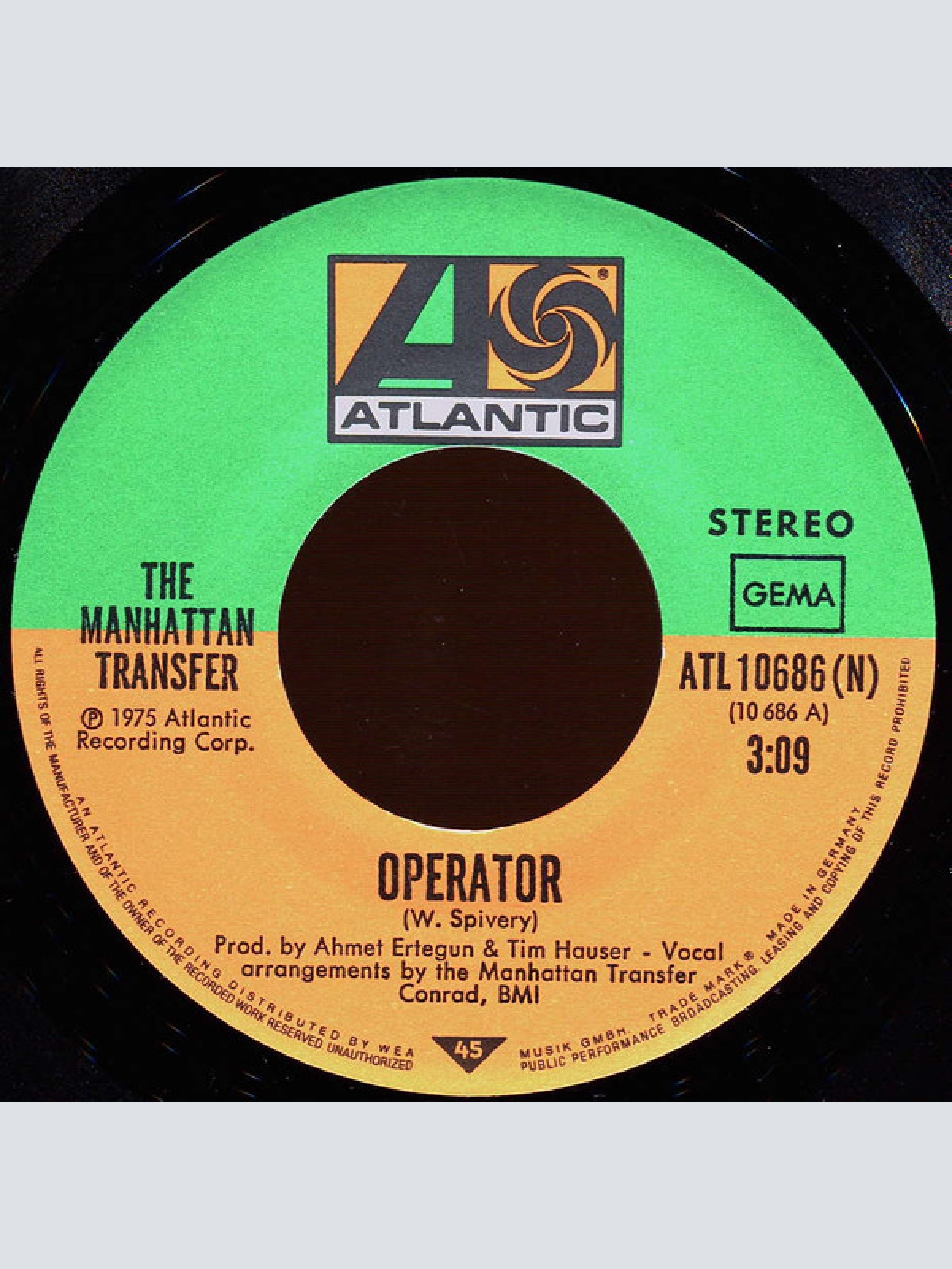 Vinyl / The Manhattan Transfer - Operator