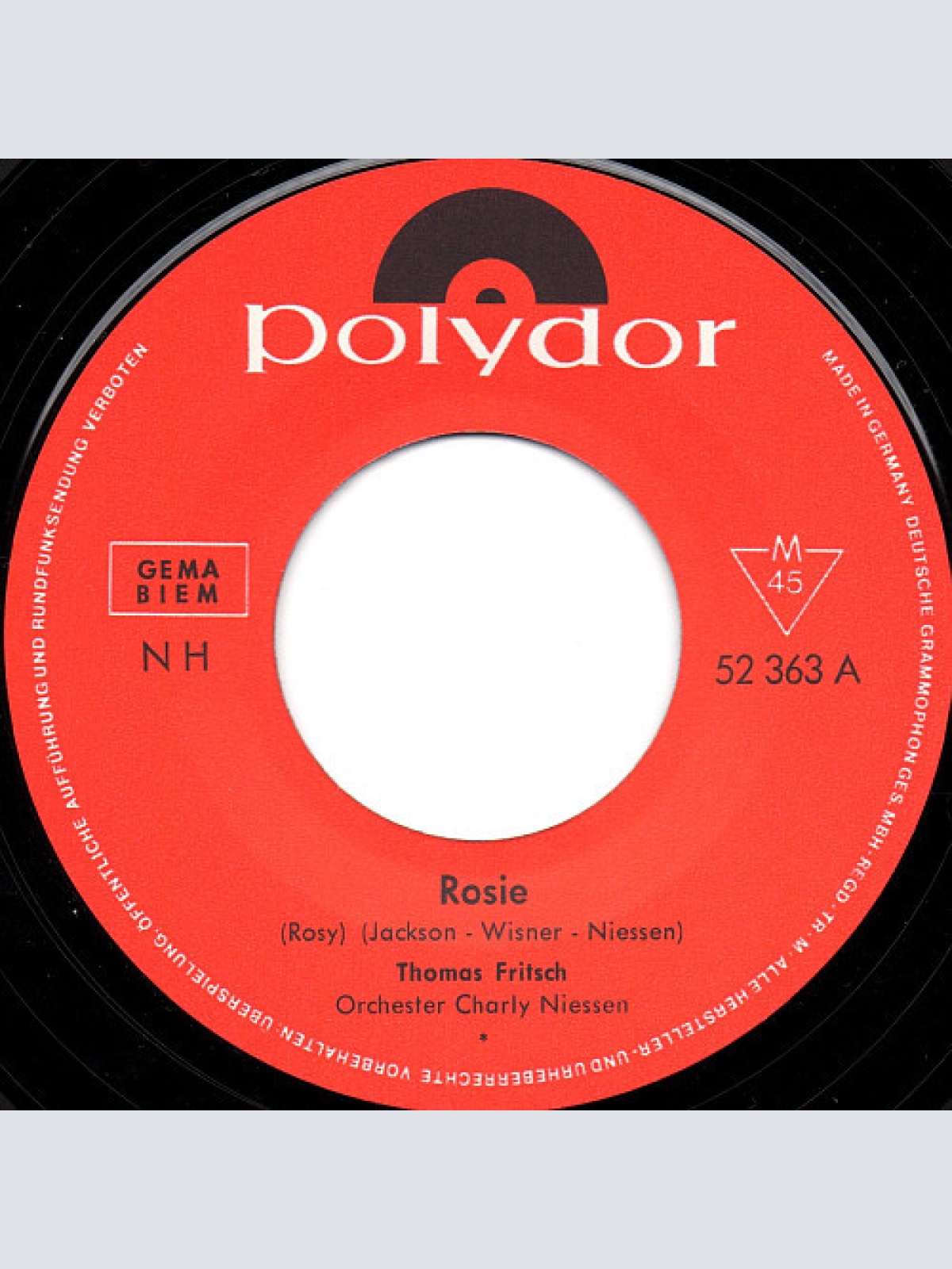 Vinyl / Thomas Fritsch - Rosie